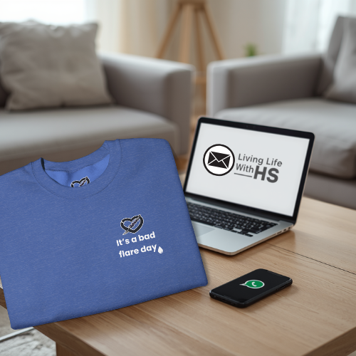 Living Life With HS official warrior merchandise and community hub for people living with HS UK.